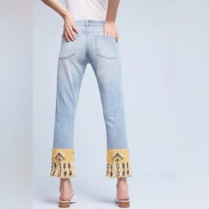 Anthropologie Pilcro Hyphen Mid-Rise Boyfriend Jeans. Waist 30” and inseam 25”